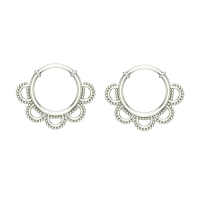 Ferosh White Gold Hoop Earrings Ferosh White Gold Hoop Earrings
