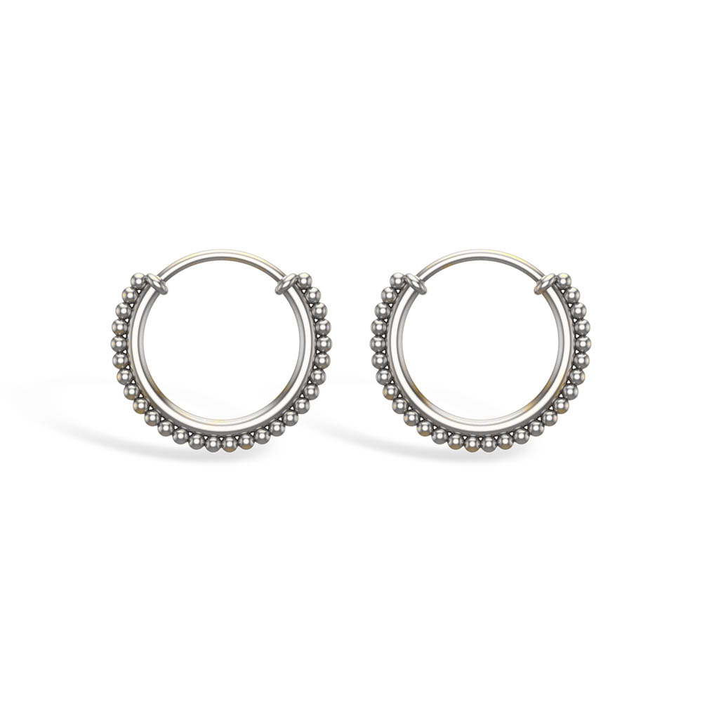 Mansh Yellow Gold Hoop Earrings