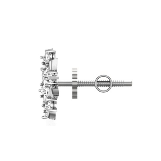 Badarivasa Rose Gold Stud Earrings