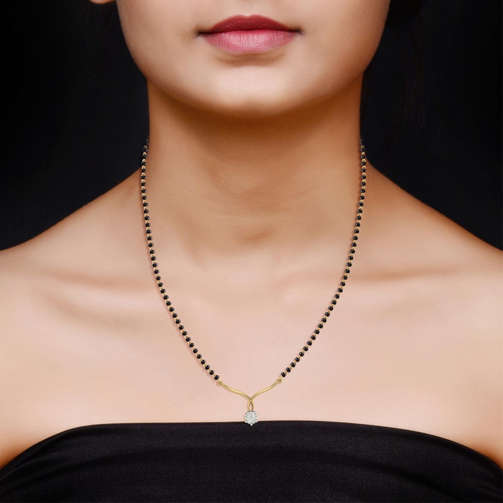 Tannu 18kt Yellow Gold Mangalsutra For Women