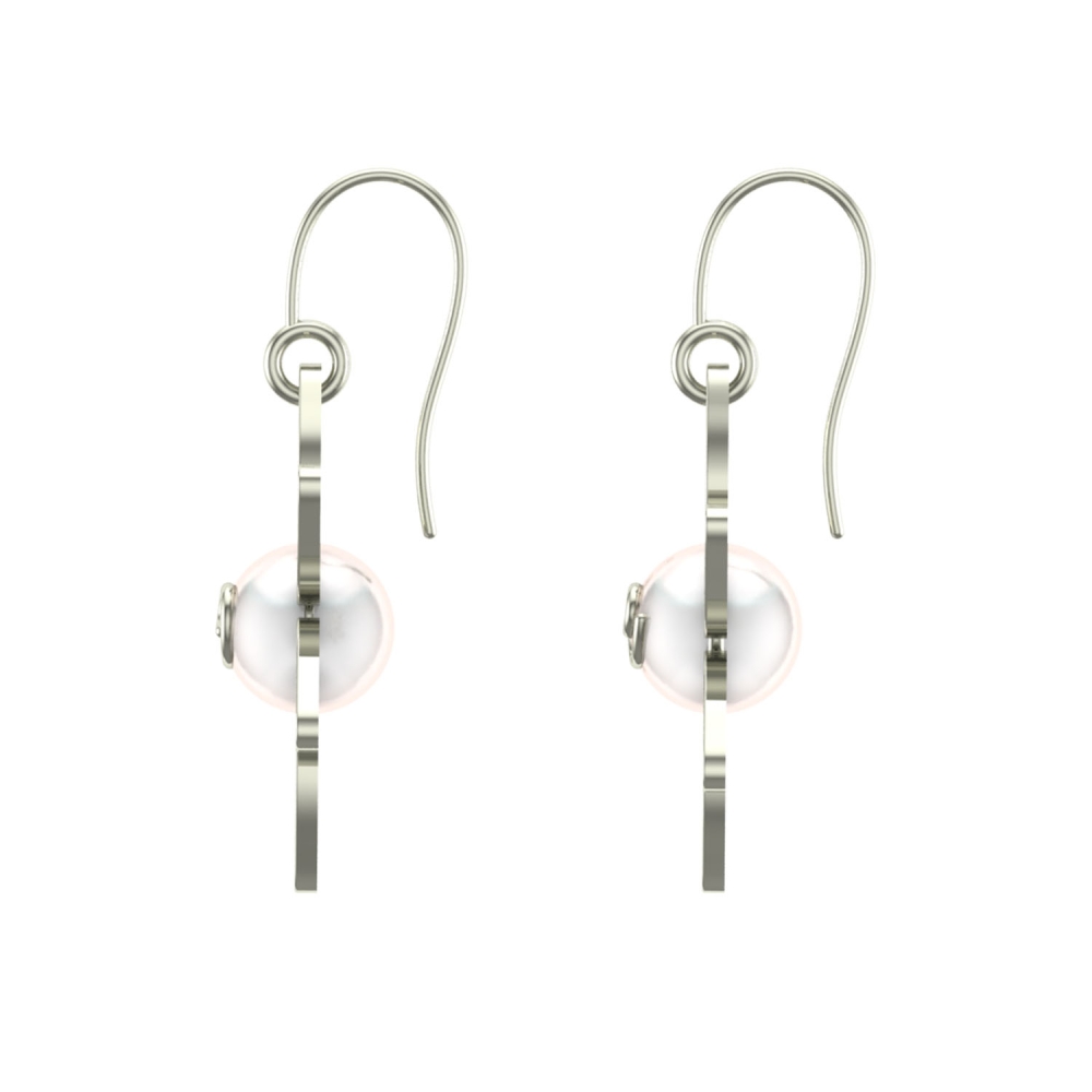 Isla Pearl Gold Drop Earrings Design for daily use 