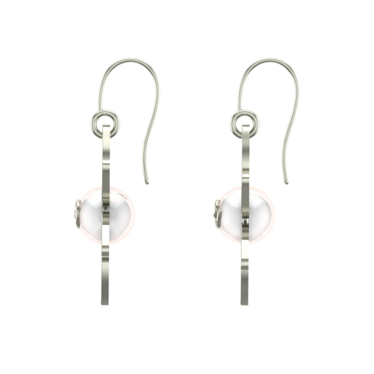 Isla Pearl Gold Drop Earrings Design for daily use 