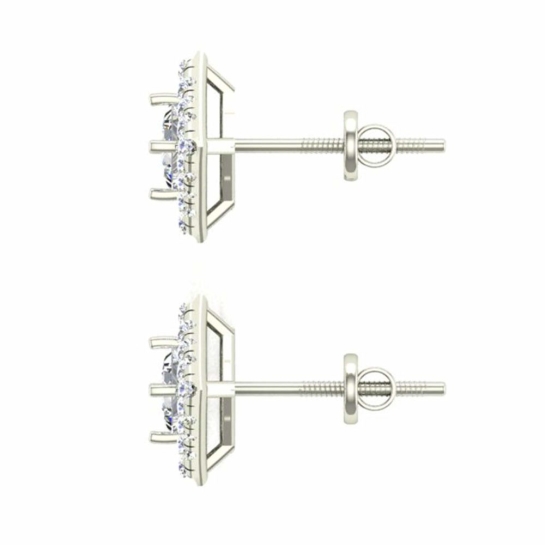 925 Silver Earrings Cubic Stud for Women and Girls