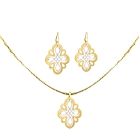 925 Sterling Silver Combo Gold Plated Drops and Pendant 925 Sterling Silver Combo Gold Plated Drops and Pendant