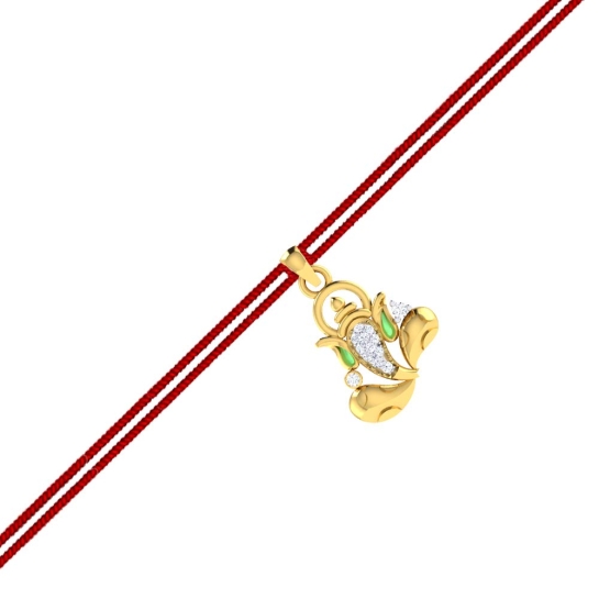 925 Sterling Silver Spritiual Shree Ganesha Bracelet 