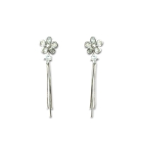 925 sterling silver flower drops earrings 925 sterling silver flower drops earrings