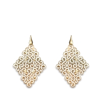 925 Sterling Silver Italian Gold Drops earrings 925 Sterling Silver Italian Gold Drops earrings