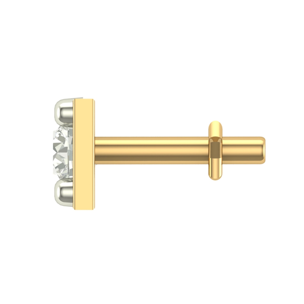 Beautiful Aahana Yellow Gold Diamond Nosepin