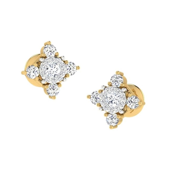 Amayra Gold Stud earring