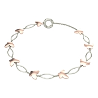 Butterfly Flexible 2 Tone Gold Bracelets Butterfly Flexible 2 Tone Gold Bracelets