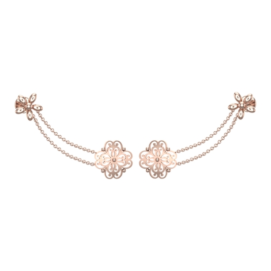 Anisha Gold Earrings Design for daily use  