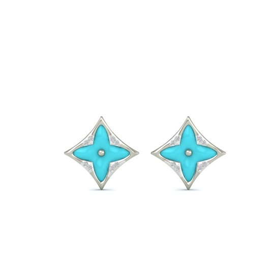 Aarika Turquoise Star Earrings