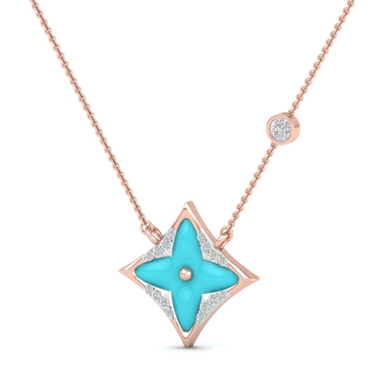 Aarika Turquoise Star  Necklace