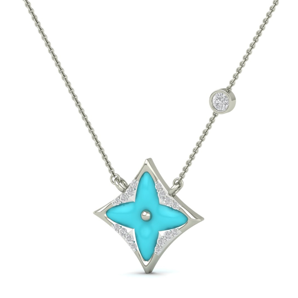 Aarika Turquoise Star  Necklace