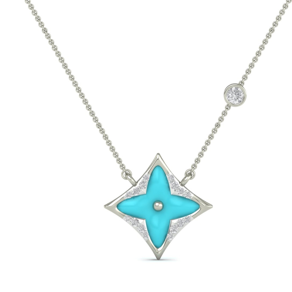Aarika Turquoise Star  Necklace
