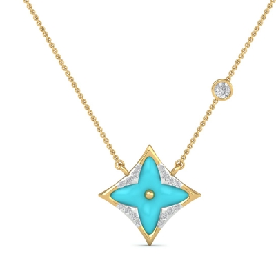 Aarika Turquoise Star  Necklace
