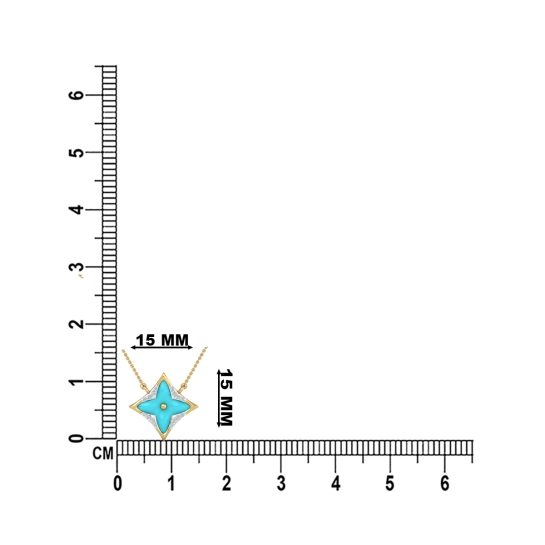 Aarika Turquoise Star  Necklace