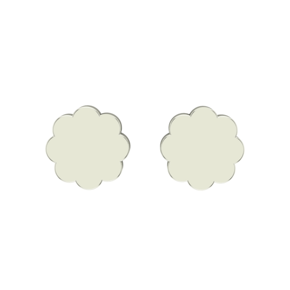Aayushi Yellow Gold Stud Earrings Design for daily use