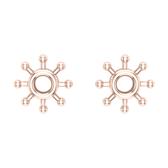 Akansha Gold Stud Earrings Design for daily use