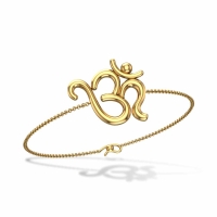 Almyra Om Initial Chain Rakhi Almyra Om Initial Chain Rakhi