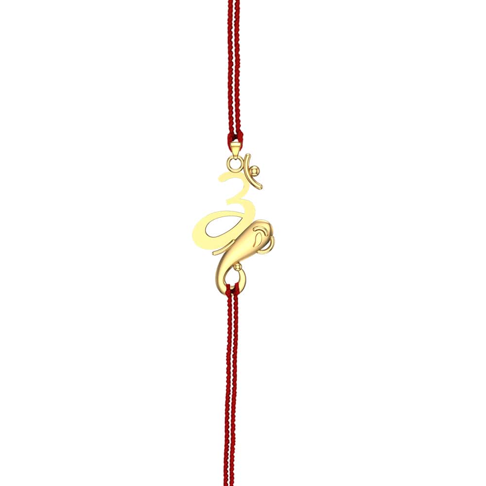 Amani Om with Ganesh Thread Rakhi