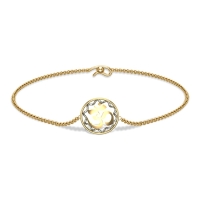 Amberley Om Initial Chain Bracelet Amberley Om Initial Chain Bracelet
