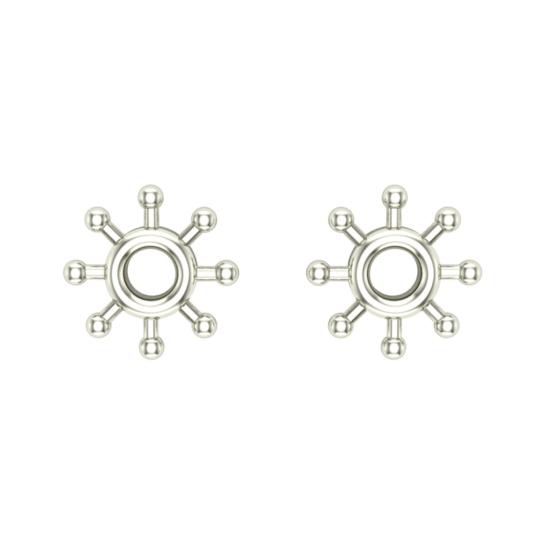 Amita Gold Stud Earrings Design for daily use 