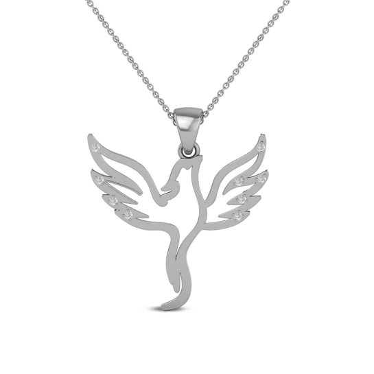 Angel Wings Diamond Pendant