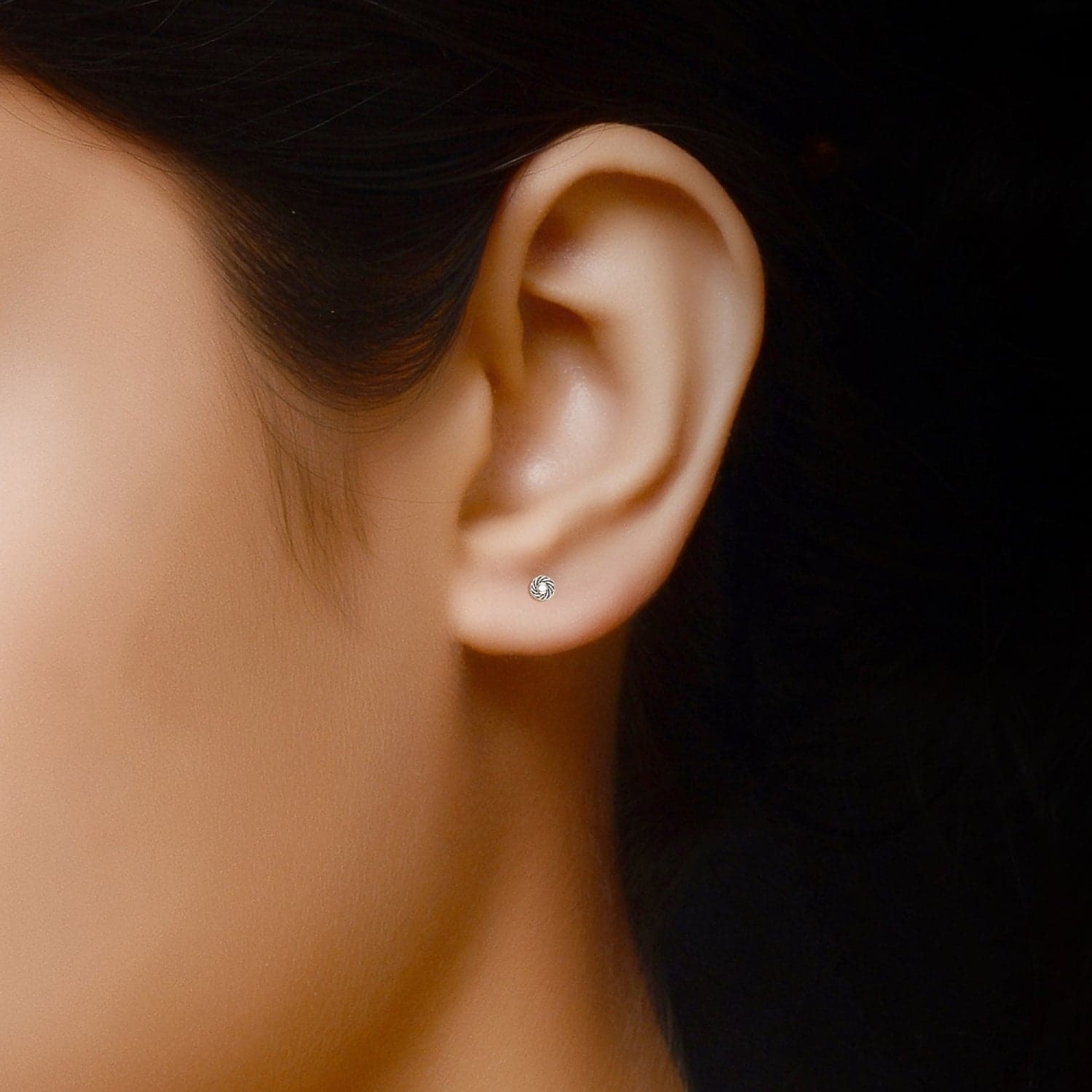 Anjali Gold Stud Earrings Design for daily use