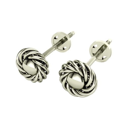 Anjali Gold Stud Earrings Design for daily use