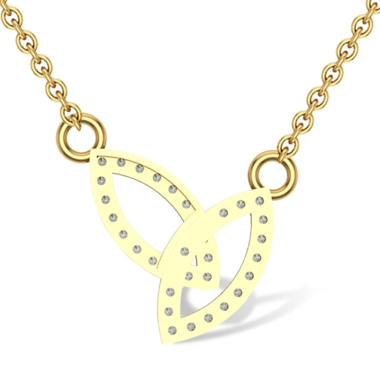 Anshu 18kt Gold and Diamond Pendant