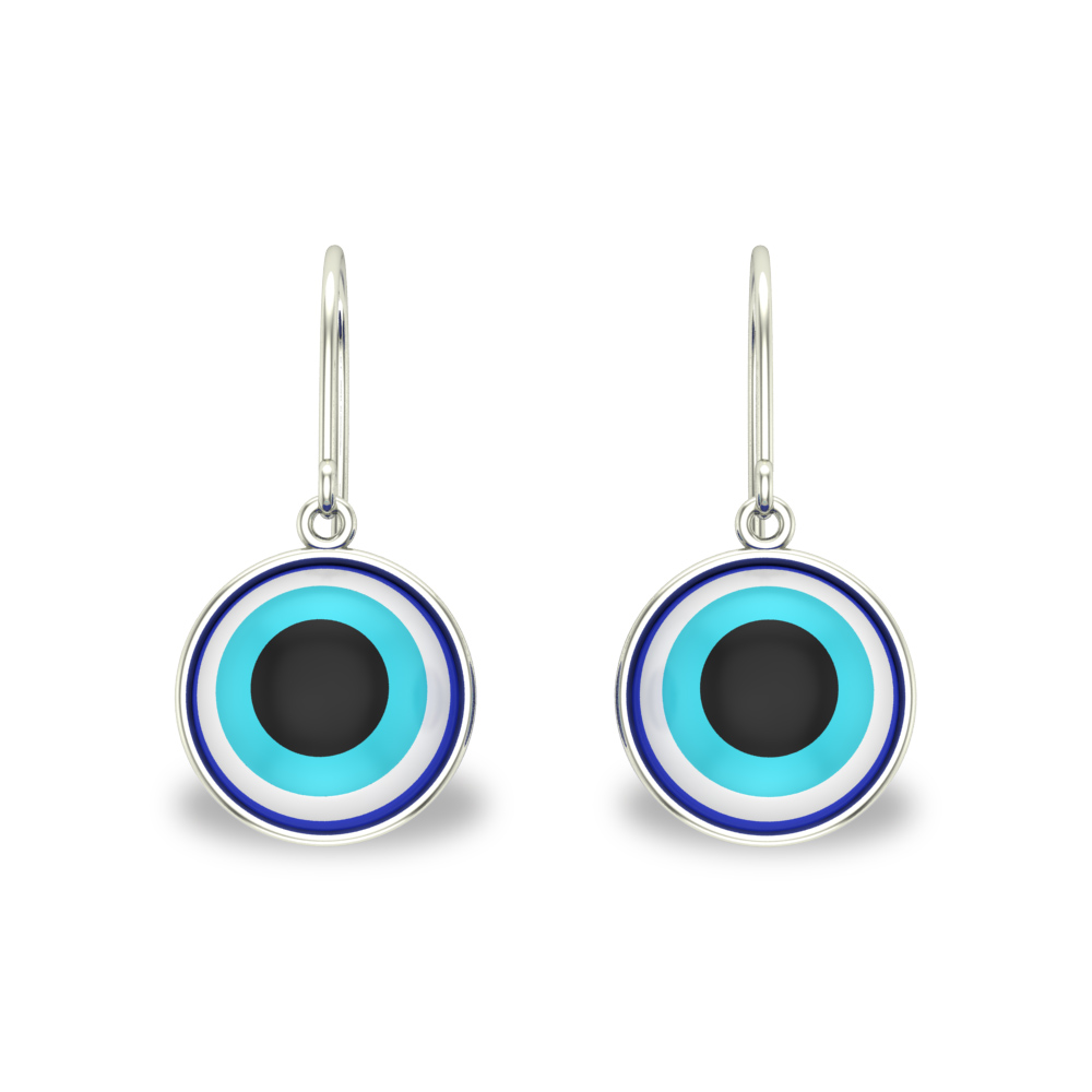 Aria Yellow Gold Evil Eye Gold  Drop Earrings Design for daily use 