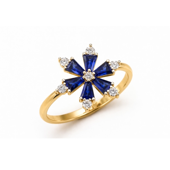 Anaya Gold and Diamond Ring