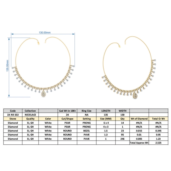 18k/14k Simulated Diamond Heart Pendant for Women 