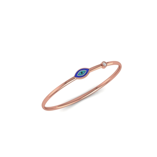 Aureva Blue Evil Eye Bangle