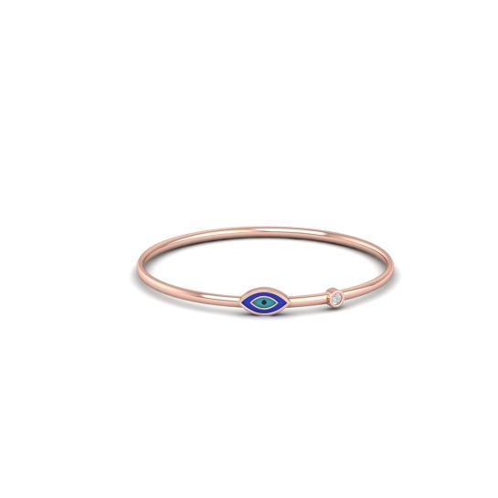 Aureva Blue Evil Eye Bangle