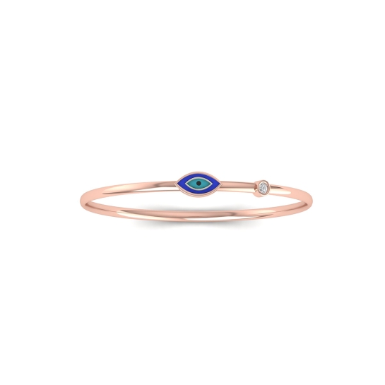 Aureva Blue Evil Eye Bangle