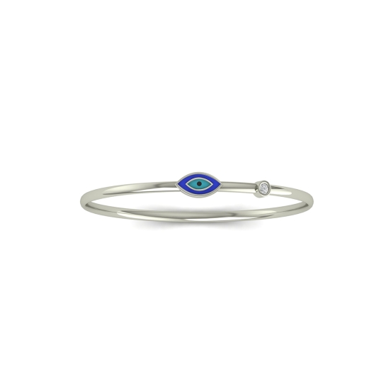 Aureva Blue Evil Eye Bangle