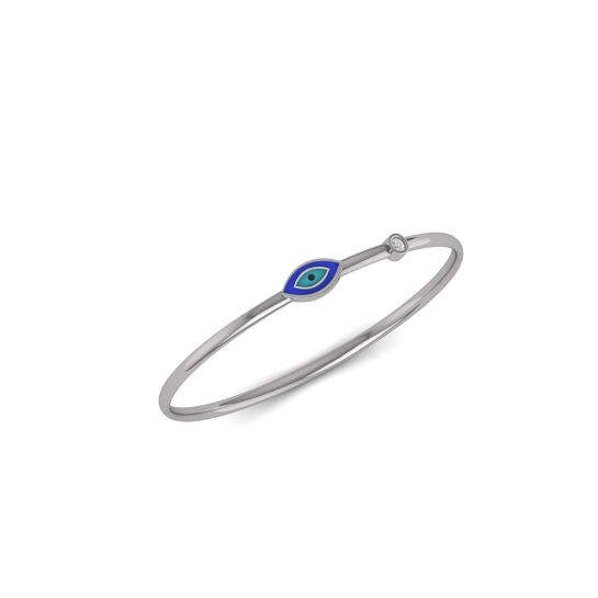Aureva Blue Evil Eye Bangle