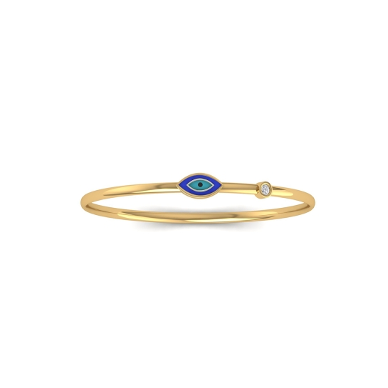 Aureva Blue Evil Eye Bangle