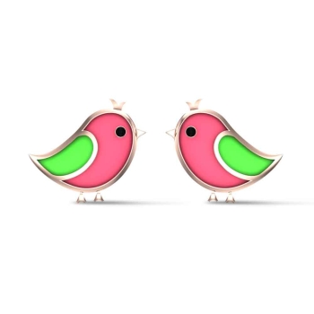 18k Rose Gold Bird S&hellip;