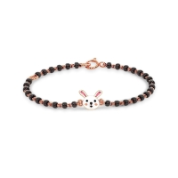 Bunny 18k Rose Gold Enamel Nazaria Bracelet Bunny 18k Rose Gold Enamel Nazaria Bracelet