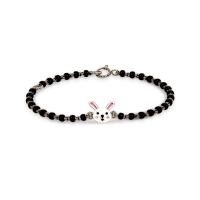 Bunny 18k White Gold Enamel Nazaria Bracelet Bunny 18k White Gold Enamel Nazaria Bracelet