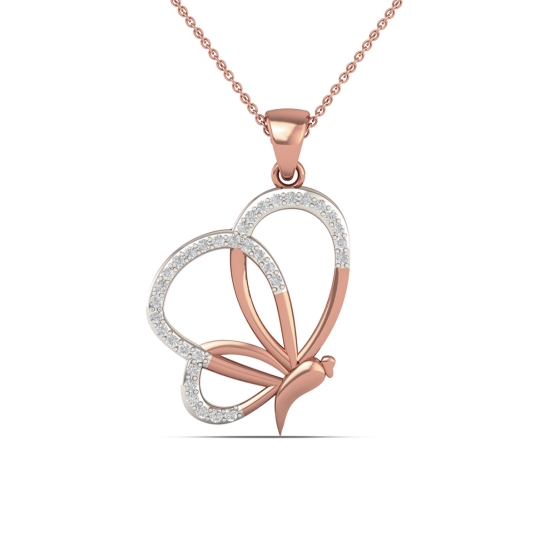 Butterfly Bliss Diamond Pendant