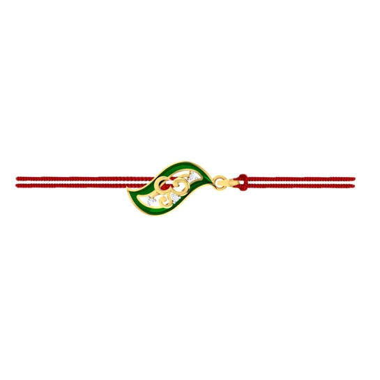Om Diamond Pendant Rakhi
