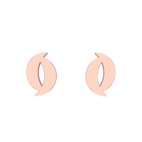 Deepa Gold Stud Earrings Design for daily use 