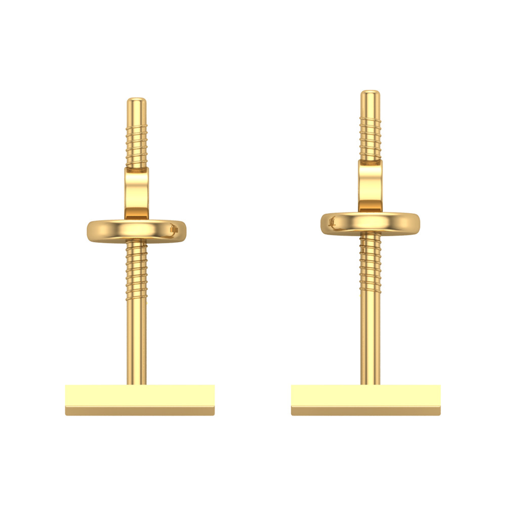 Dadhinadi Gold Stud Earrings Design for daily use 