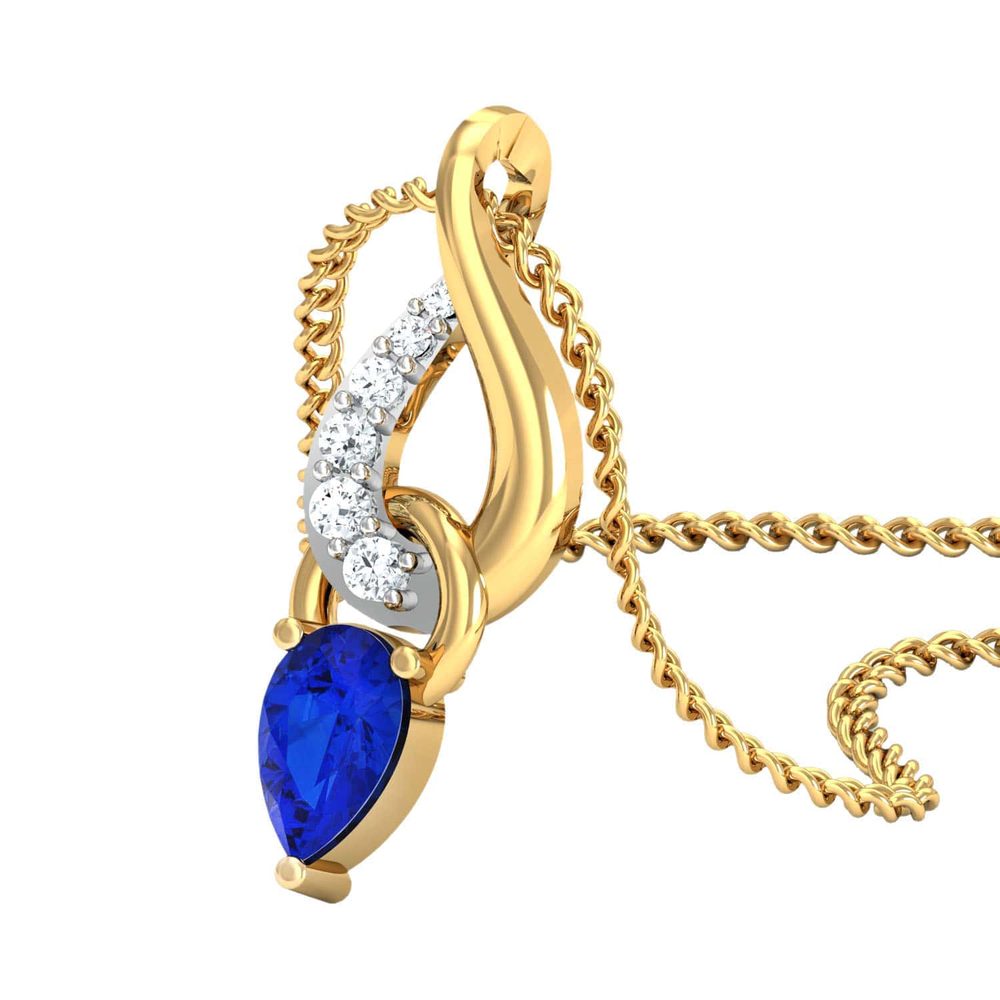 Rabiya Gold and Diamond Pendant