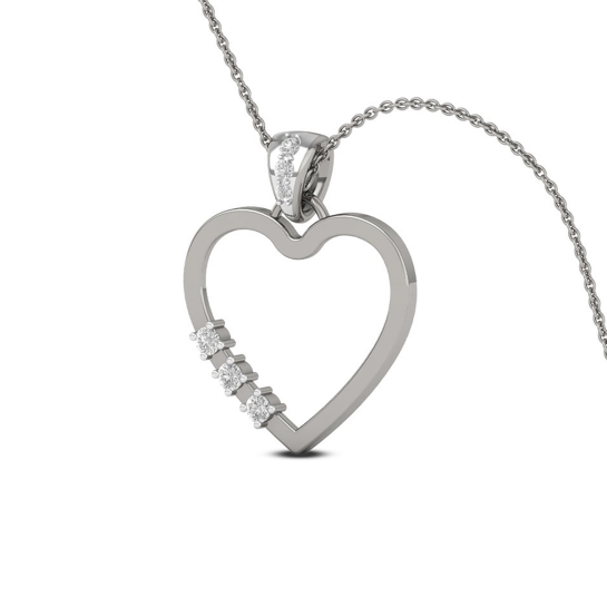 Golden Grace Heart Necklace