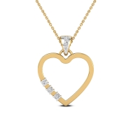Golden Grace Heart Necklace